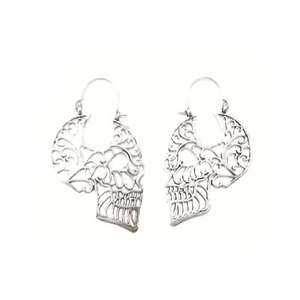 Skull Drop Earrings - Jewelry & Watches