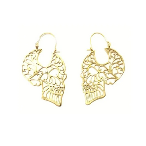 Skull Drop Earrings - Jewelry & Watches