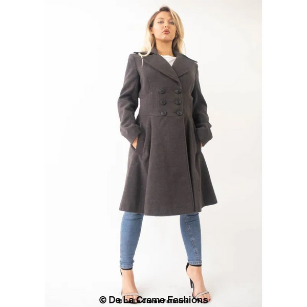 Slim Fit A - Line Coat - Coats & Jackets