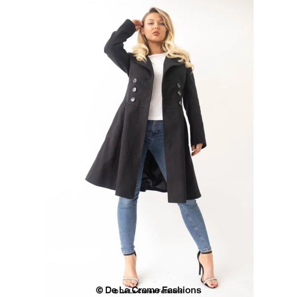 Slim Fit A - Line Coat - Coats & Jackets