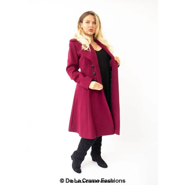 Slim Fit A - Line Coat - Coats & Jackets