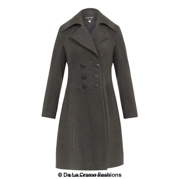 Slim Fit A - Line Coat - Coats & Jackets