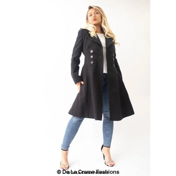 Slim Fit A - Line Coat - Coats & Jackets