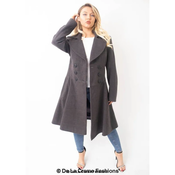 Slim Fit A - Line Coat - Coats & Jackets