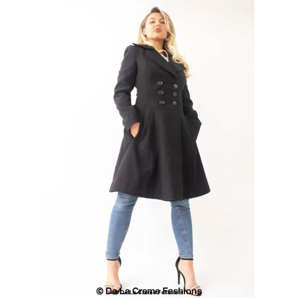 Slim Fit A - Line Coat - Coats & Jackets