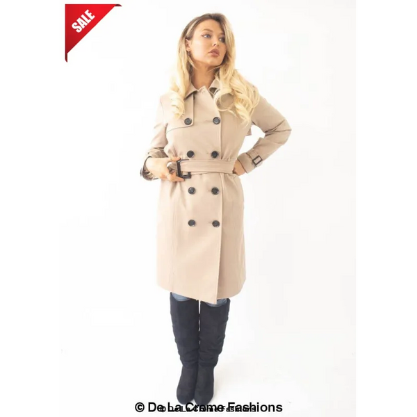 Slim Fit Lightweight Trench Coat - Coats & Jackets