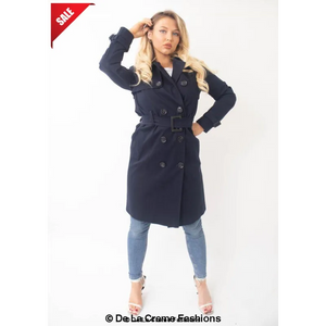 Slim Fit Lightweight Trench Coat - Coats & Jackets