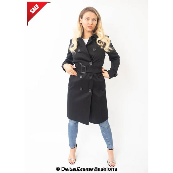 Slim Fit Lightweight Trench Coat - Coats & Jackets