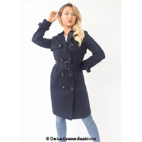 Slim Fit Lightweight Trench Coat - Coats & Jackets