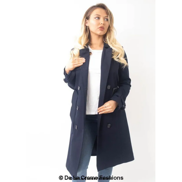 Slim Fit Lightweight Trench Coat - Coats & Jackets