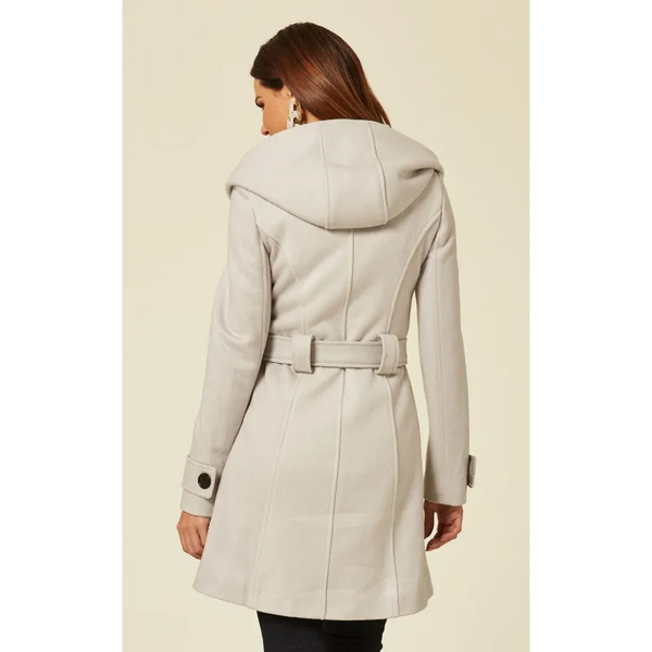 Slim Fit Shawl Hooded Coat - Coats & Jackets