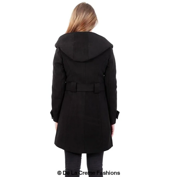 Slim Fit Shawl Hooded Coat - Coats & Jackets