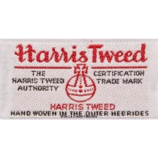 Tailored Harris Tweed Contrast Short Pea Coat - Coats &