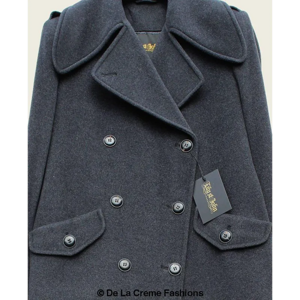 Women’s Double Breasted Wool & Cashmere Blend Long Coat