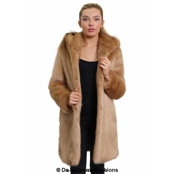 Women’s Luxury Faux Fur Jacket Ladies Hooded Winter Coat