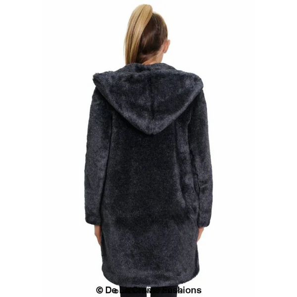 Women’s Luxury Faux Fur Jacket Ladies Hooded Winter Coat