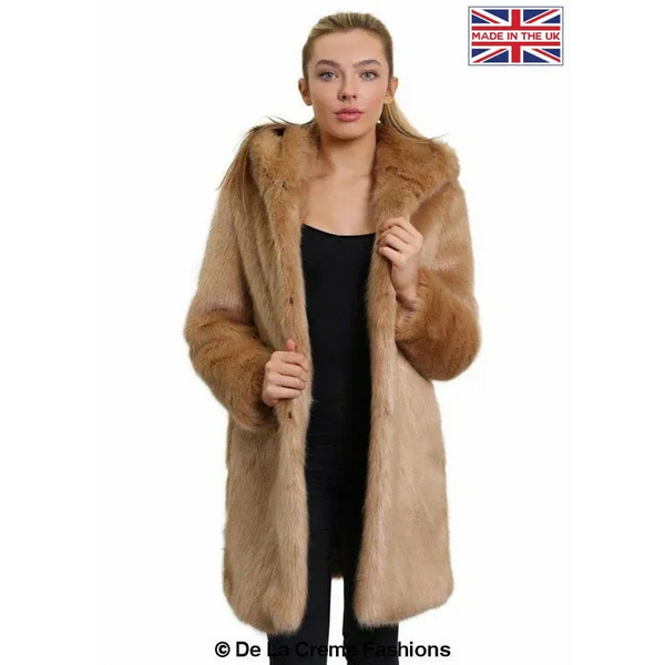 Women’s Luxury Faux Fur Jacket Ladies Hooded Winter Coat