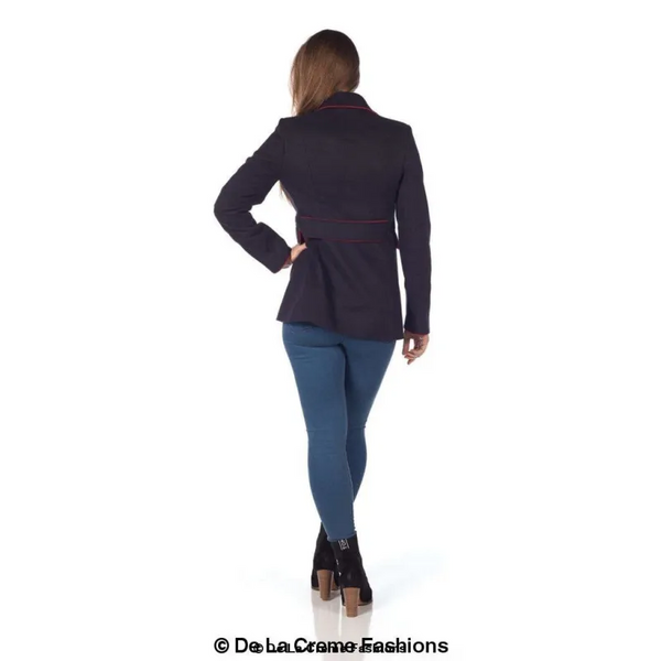 Women’s Military Style Pea Coat - Coats & Jackets