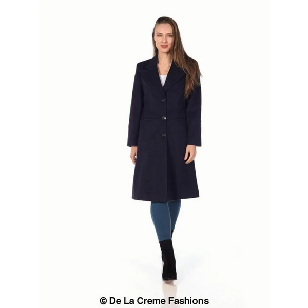 Women’s Mohair Blend Longline Winter Coat - Coats & Jackets