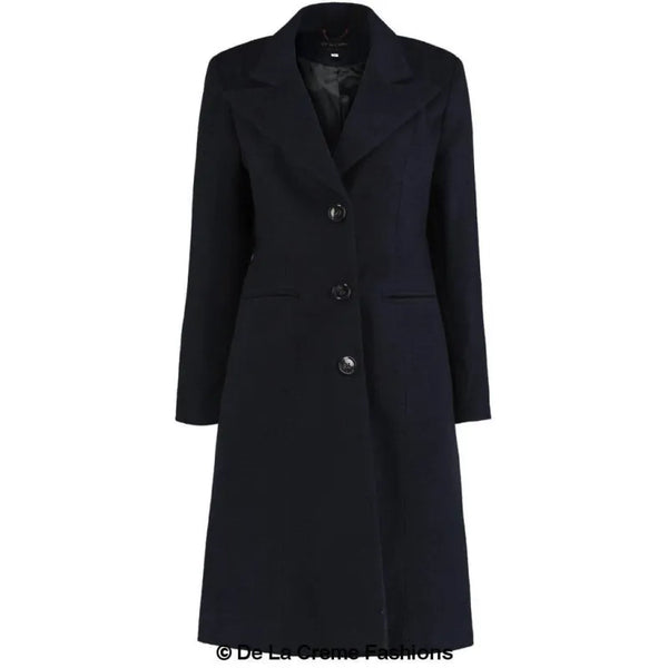 Women’s Mohair Blend Longline Winter Coat - Coats & Jackets