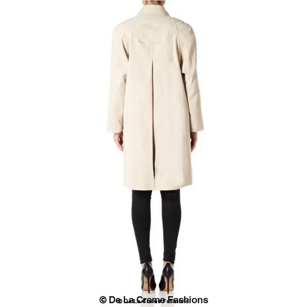 Women’s Oversized Knee Length Swing Coat - Coats & Jackets