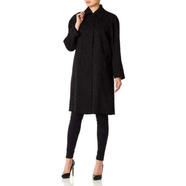 Women’s Oversized Knee Length Swing Coat - Coats & Jackets