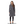 Womens Dogtooth Grey Duster Coat - Coats & Jackets