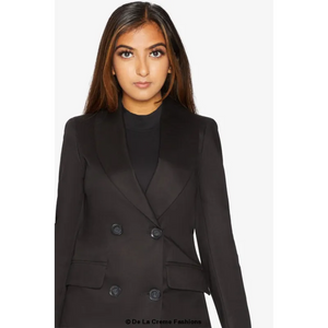 Women’s Double Breasted Longline Blazer - Coats & Jackets
