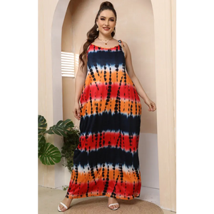 Women’s Plus Size Sleeveless Long Dress