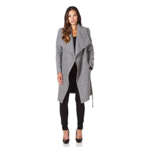Women’s Prince Of Wales Check Large Lapel Duster Coat -