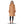 Womens Wool Blend Faux Fur Trim Midi Coat - Coats & Jackets