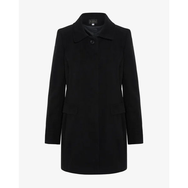 Women’s Wool Blend Hip Length Covert Coat - Coats & Jackets