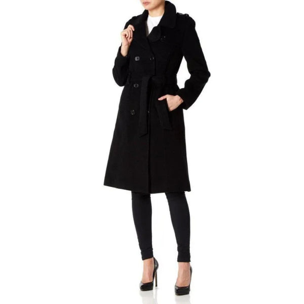 Wool and Cashmere Blend Military Coat - Coats & Jackets