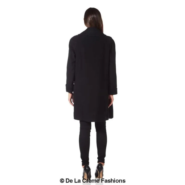 Wool and Cashmere Blend Swing Coat - Coats & Jackets