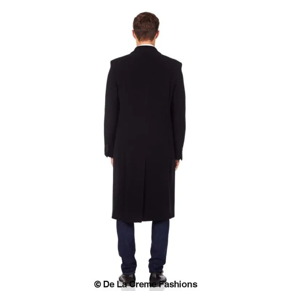 Wool & Cashmere Blend Covert Long Coat - Coats Jackets