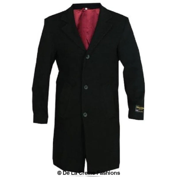 Wool & Cashmere Blend Formal Security Overcoat - Coats