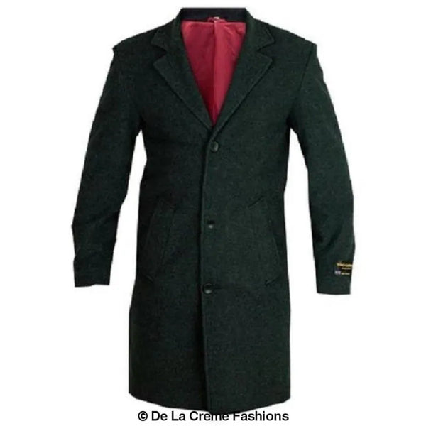 Wool & Cashmere Blend Formal Security Overcoat - Coats