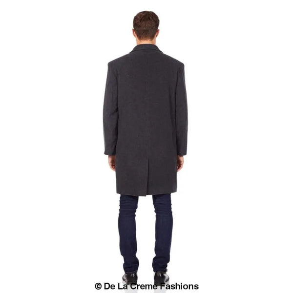 Wool & Cashmere Blend Formal Security Overcoat - Coats