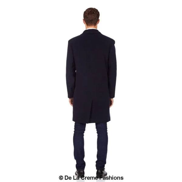 Wool & Cashmere Blend Formal Security Overcoat - Coats