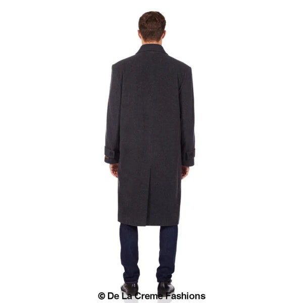 Wool & Cashmere Long Formal Overcoat - Coats Jackets