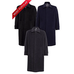 Wool & Cashmere Long Formal Overcoat - Coats Jackets