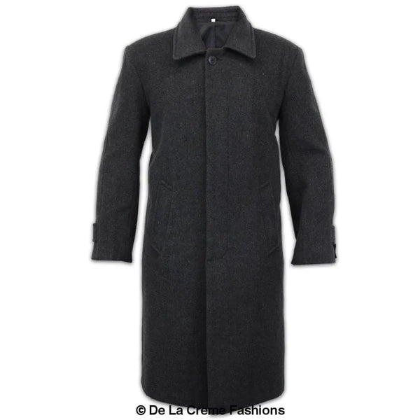 Wool & Cashmere Long Formal Overcoat - Coats Jackets