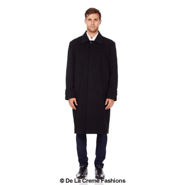 Wool & Cashmere Long Formal Overcoat - Coats Jackets