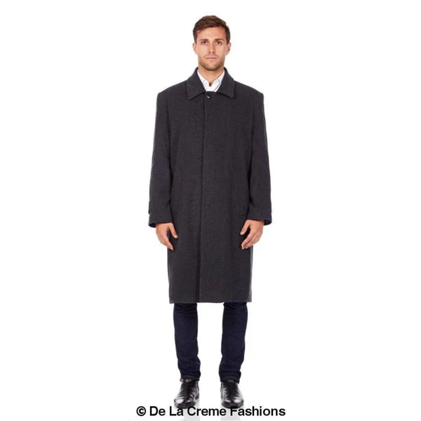 Wool & Cashmere Long Formal Overcoat - Coats Jackets