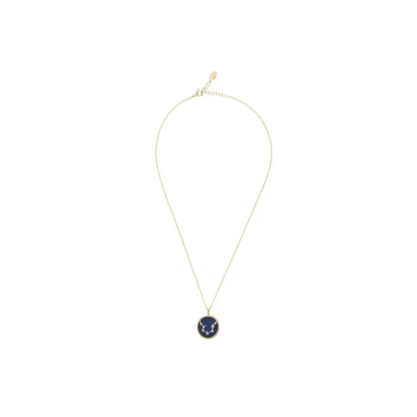 Zodiac Lapis Lazuli Gemstone Star Constellation Pendant