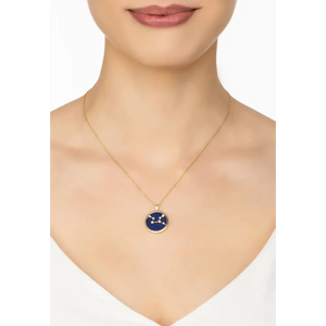 Zodiac Lapis Lazuli Gemstone Star Constellation Pendant