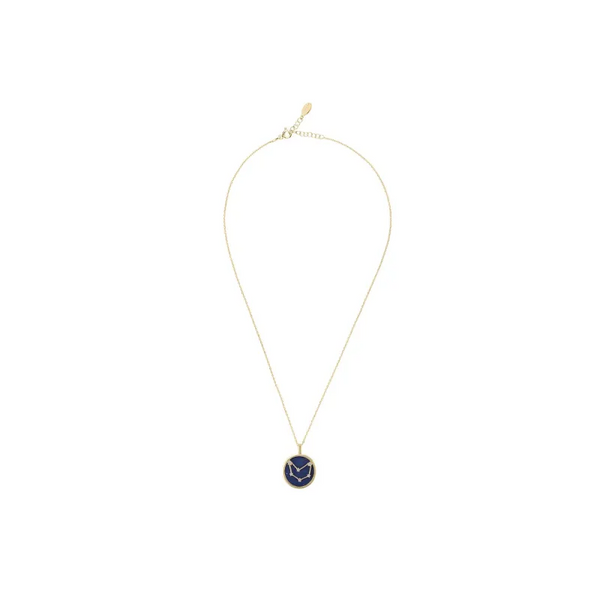 Zodiac Lapis Lazuli Gemstone Star Constellation Pendant