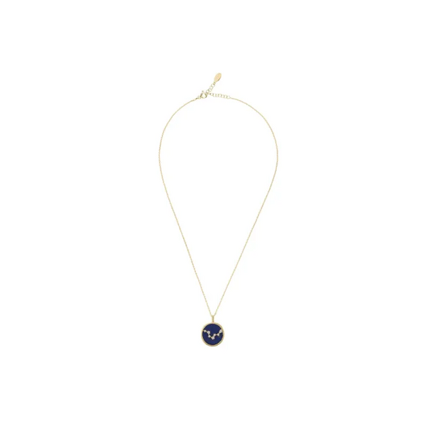 Zodiac Lapis Lazuli Gemstone Star Constellation Pendant