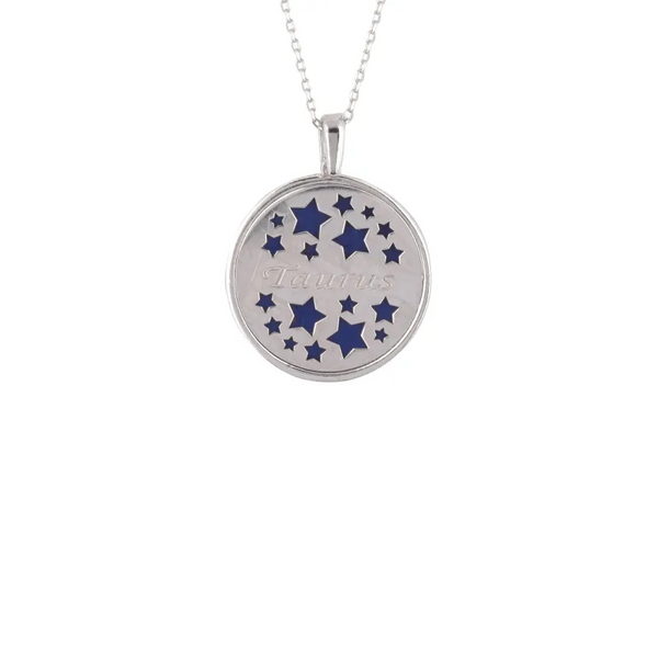 Zodiac Lapis Lazuli Gemstone Star Constellation Pendant