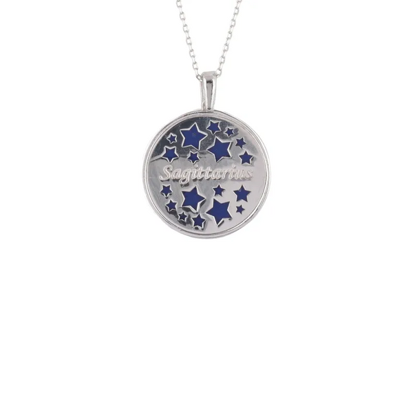 Zodiac Lapis Lazuli Gemstone Star Constellation Pendant